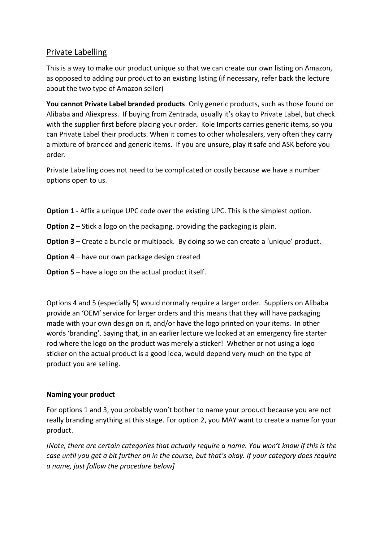 12.1 Private Labelling.pdf by Julie Wilson