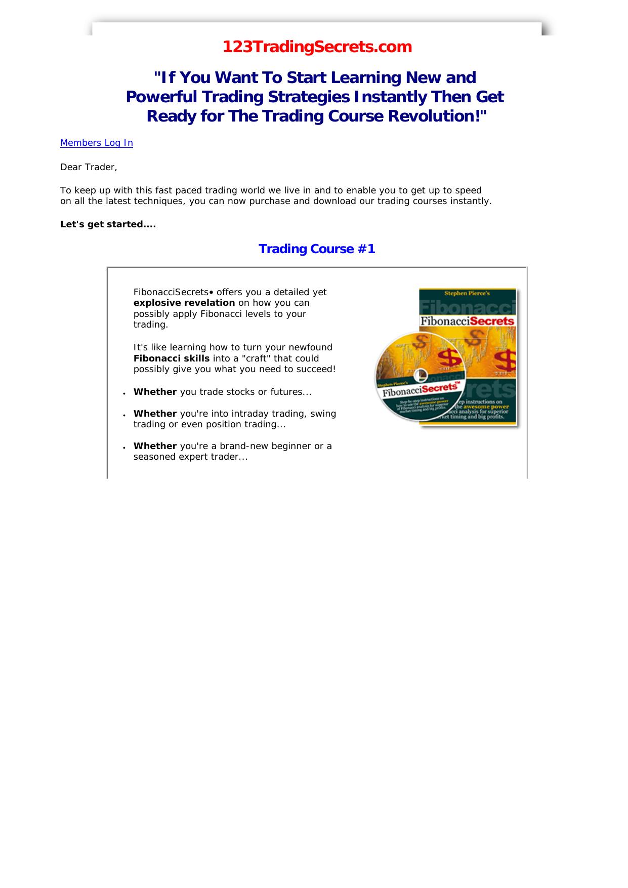 123 Trading Secrets For Stocks, Futures And Forex Trading. by Best of Kuszter's Collection
