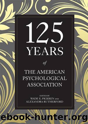 125 Years of the American Psychological Association by Unknown