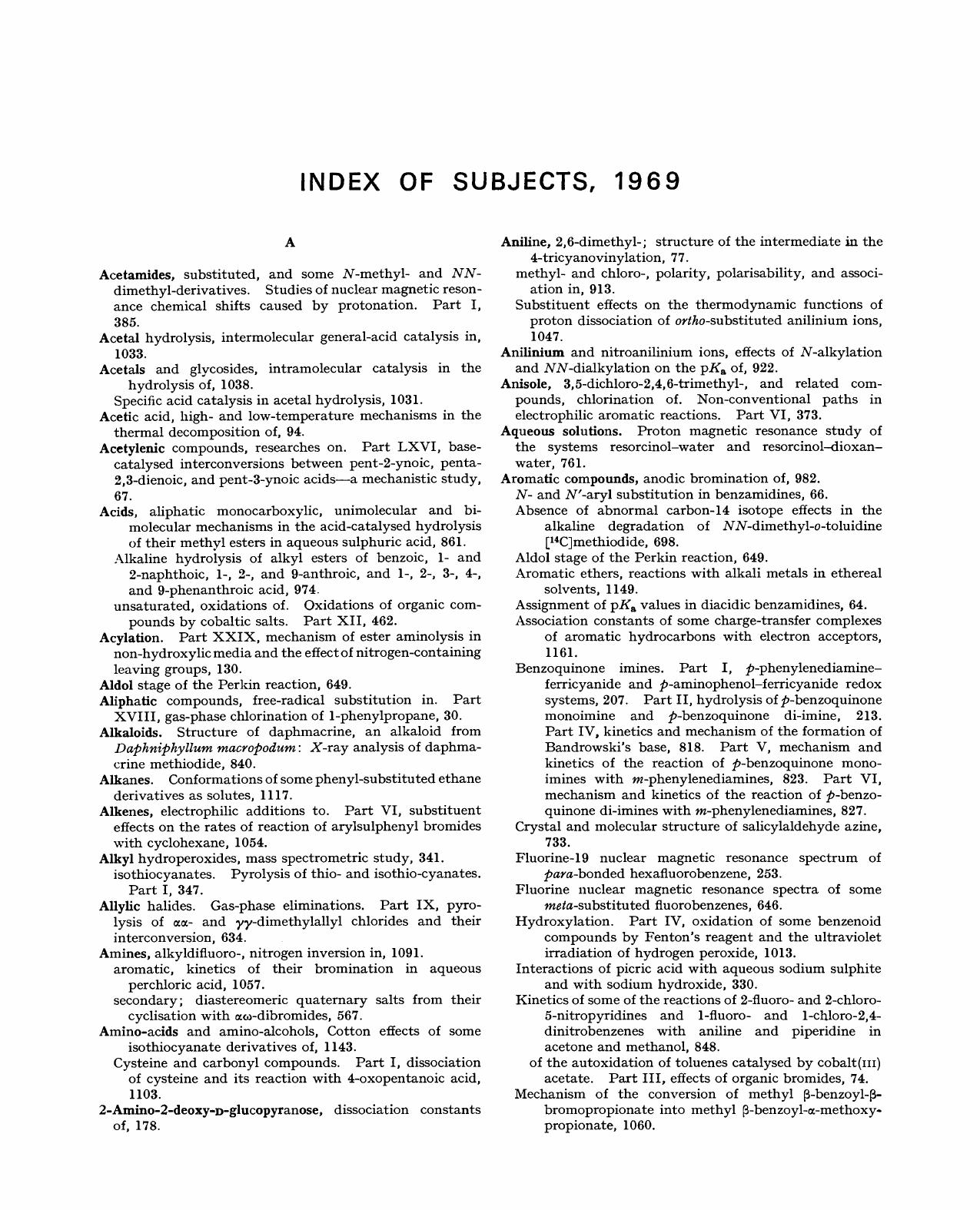 1273-1285 Index of Subjects by Unknown