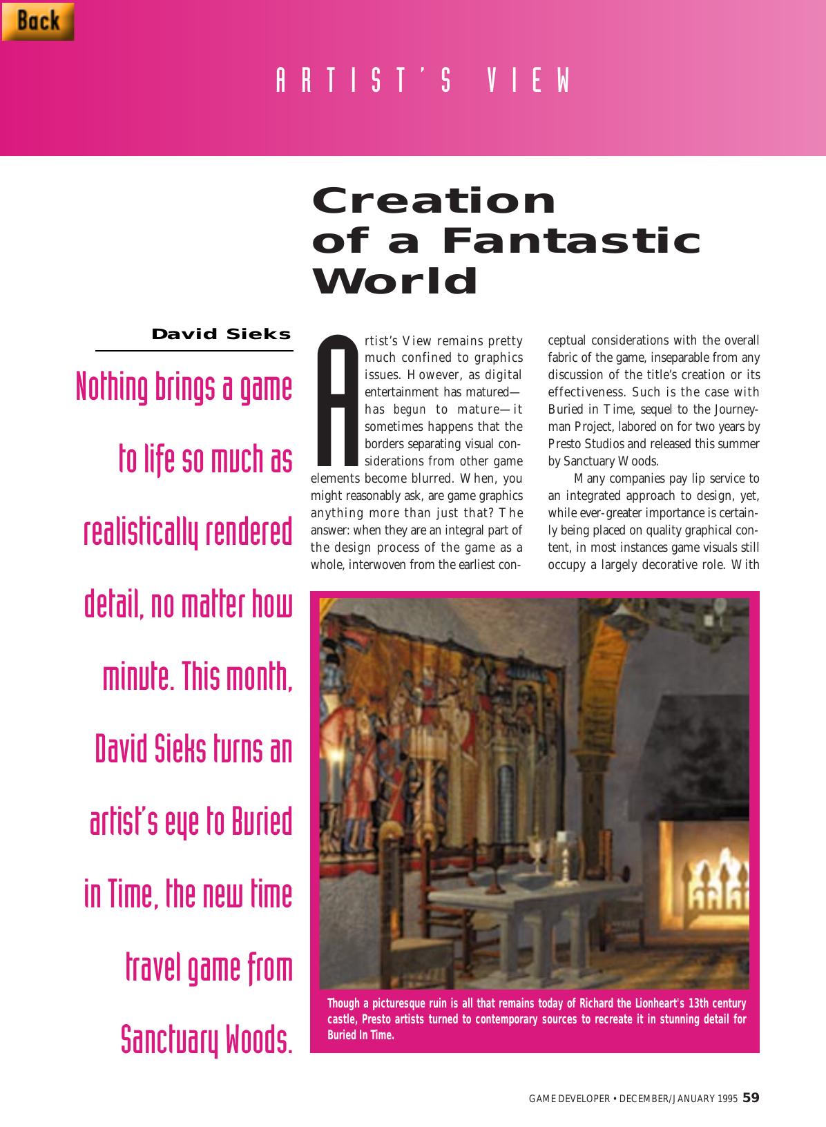 1295: Artist's View: Creation of a Fantastic World by Unknown