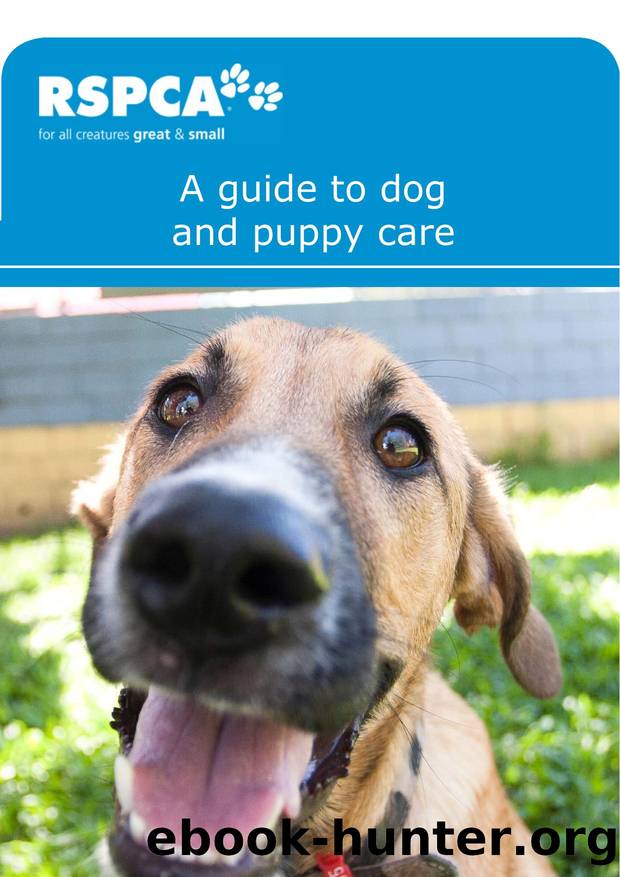 13. A guide to dog and puppy care author RSPCA by Unknown