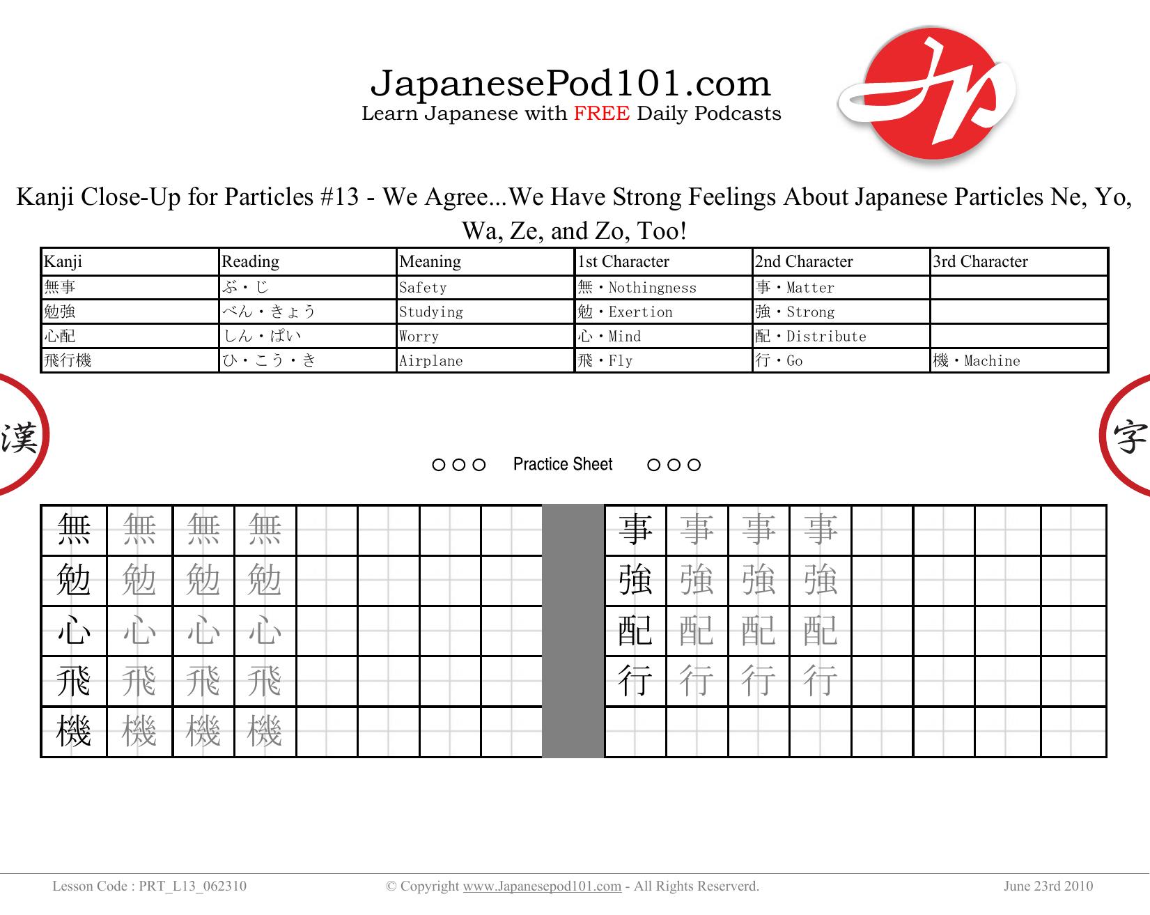13. We Agree...We Have Strong Feelings About Japanese Particles Ne, Yo, Wa, Ze, and Zo! by Kanji Close-Up