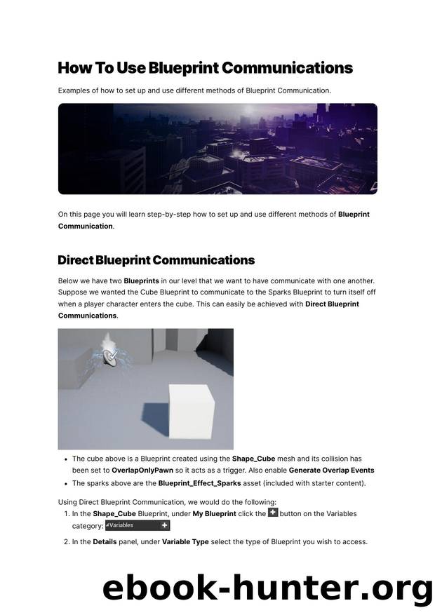 134 How To Use Blueprint Communications by Unknown