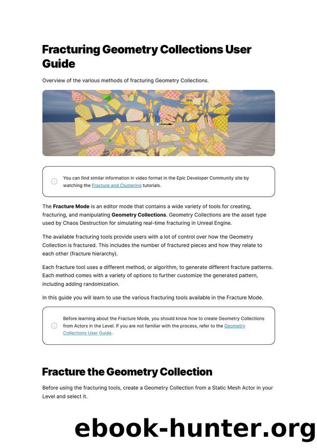 136 Fracturing Geometry Collections User Guide by Unknown