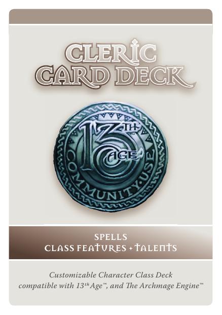 13th Age Cleric Deck Single v1.2 by Unknown