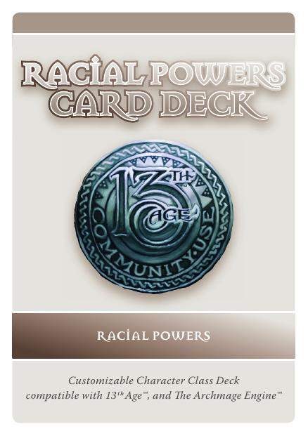 13th Age Racial Powers Deck Single v1 by Unknown
