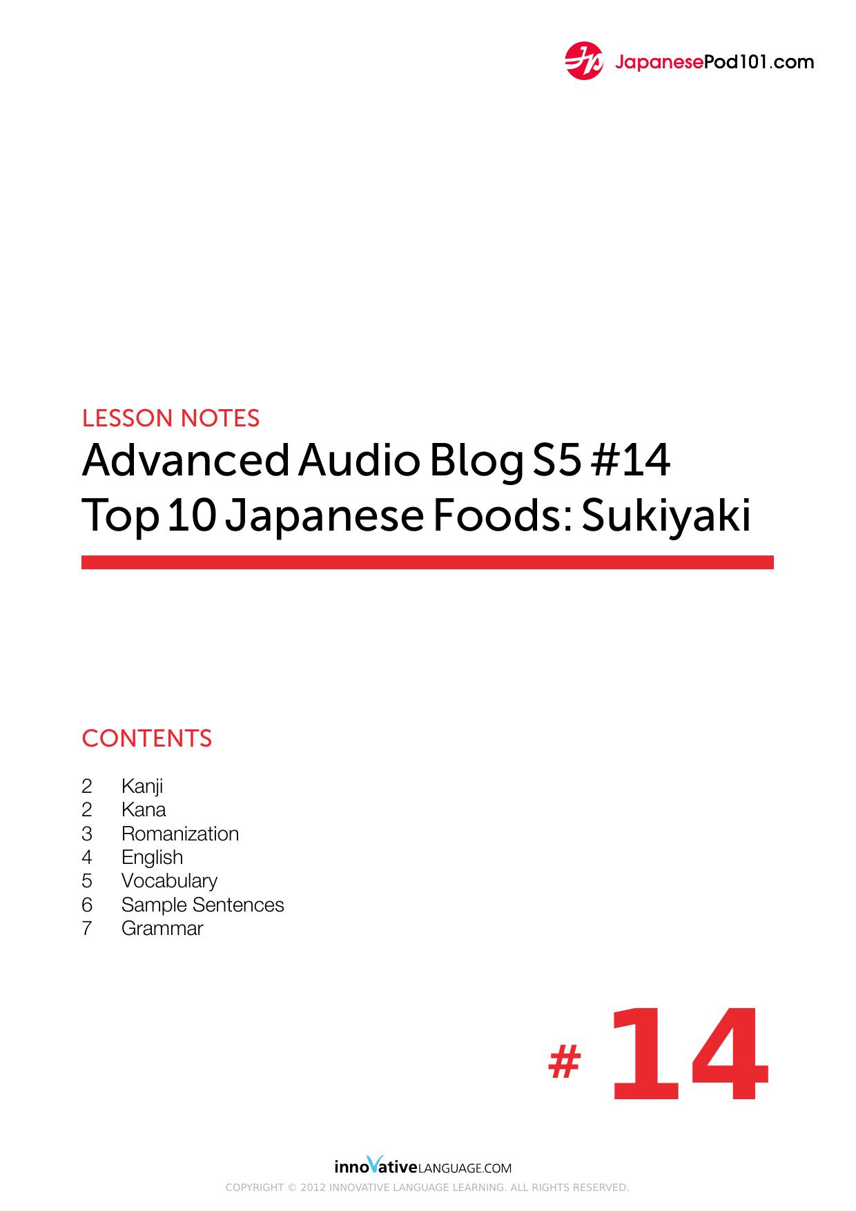 14. Top 10 Japanese Foods Sukiyaki by Lesson Notes