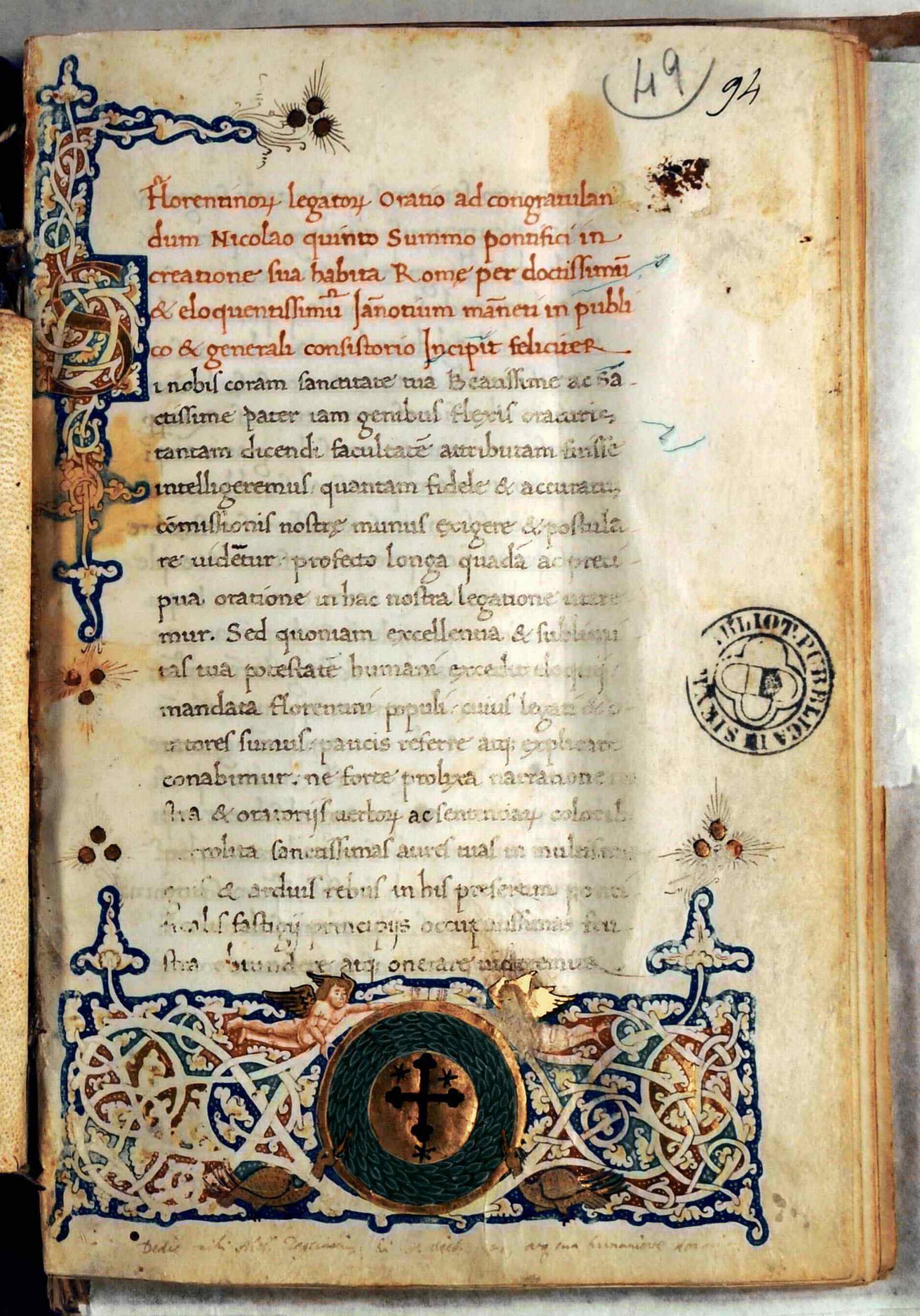 1450 Collection of Speeches and Latin Epistles by Renaissance Humanists by Unknown