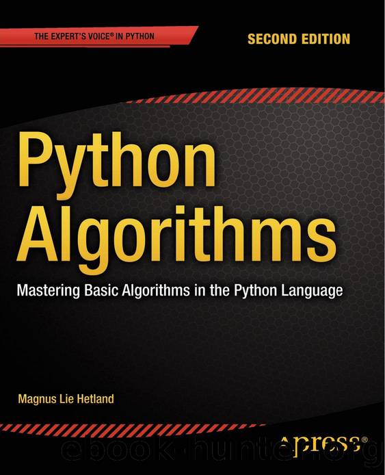 148420056X Python Algorithms; Mastering Basic Algorithms in the Python Language (2nd ed.) [Hetland 2014] {170D9309} by Unknown