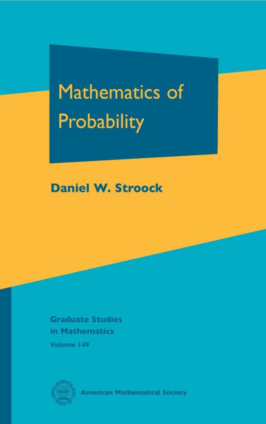 149 Mathematics of Probability, Daniel W. Stroock (2013, 978-1-4704-0907-4) by Unknown