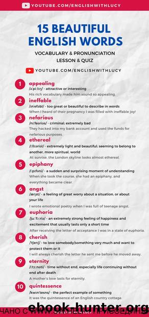 15 Beautiful English Words by lucy.earl