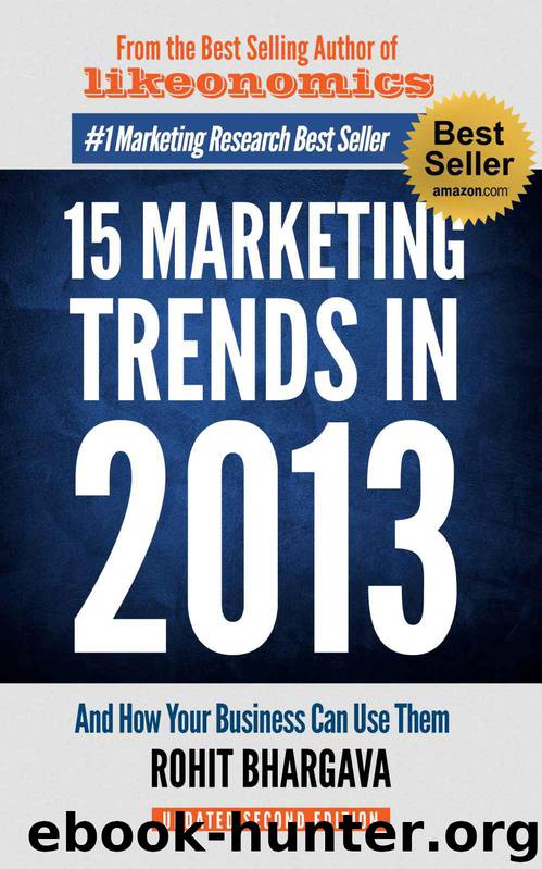 15 Marketing Trends In 2013 And How Your Business Can Use Them by Rohit Bhargava