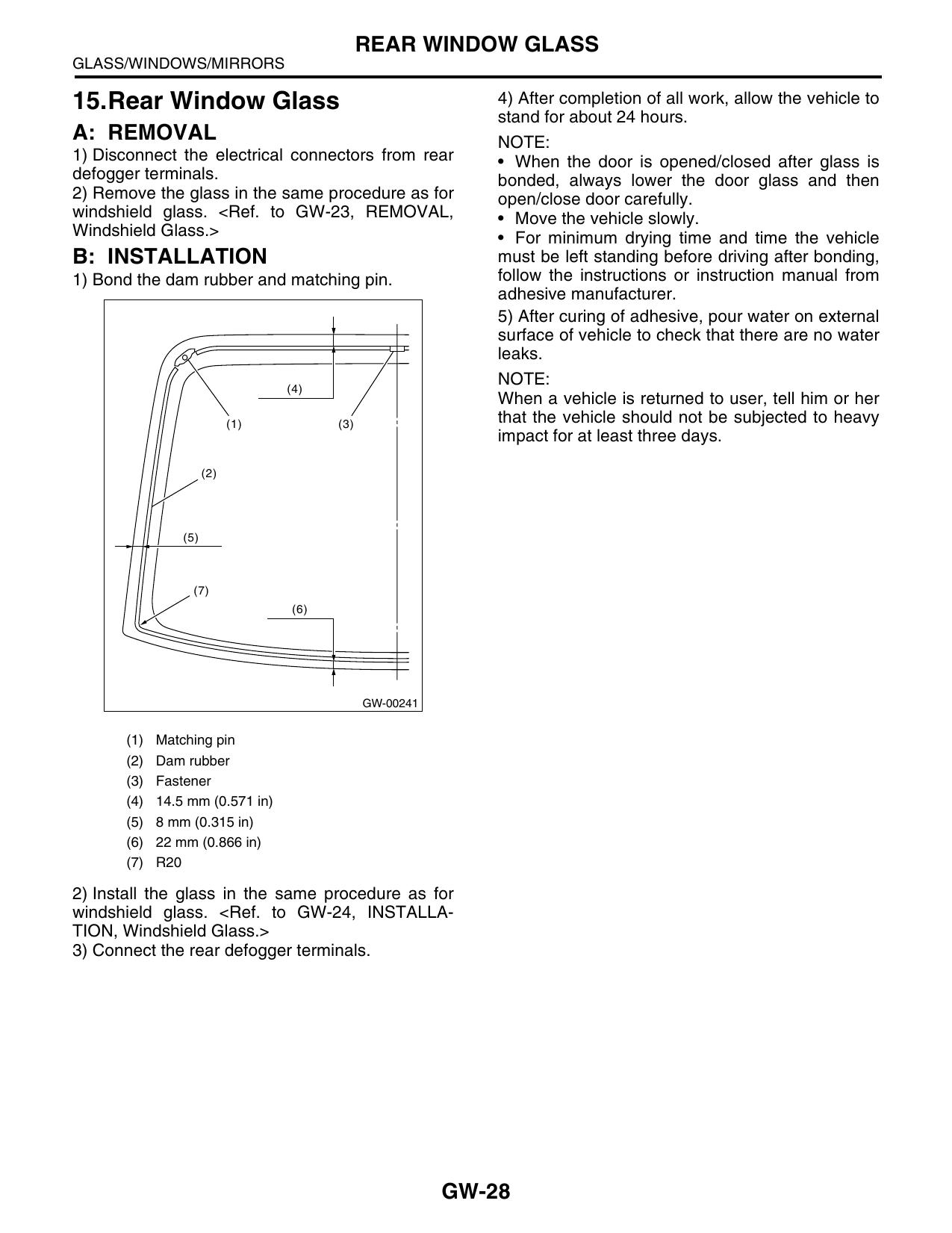 15. Rear Window Glass by Unknown