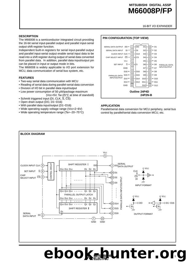 16-BIT IO EXPANDER by Mitsubishi Electric Co.System LSI Div