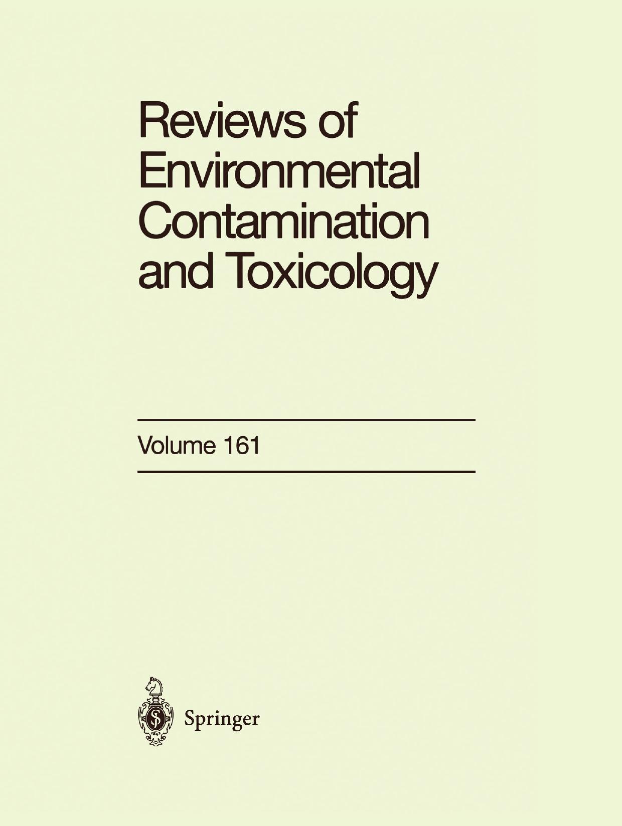 161. Continuation of Residue Reviews (1999) by Unknown