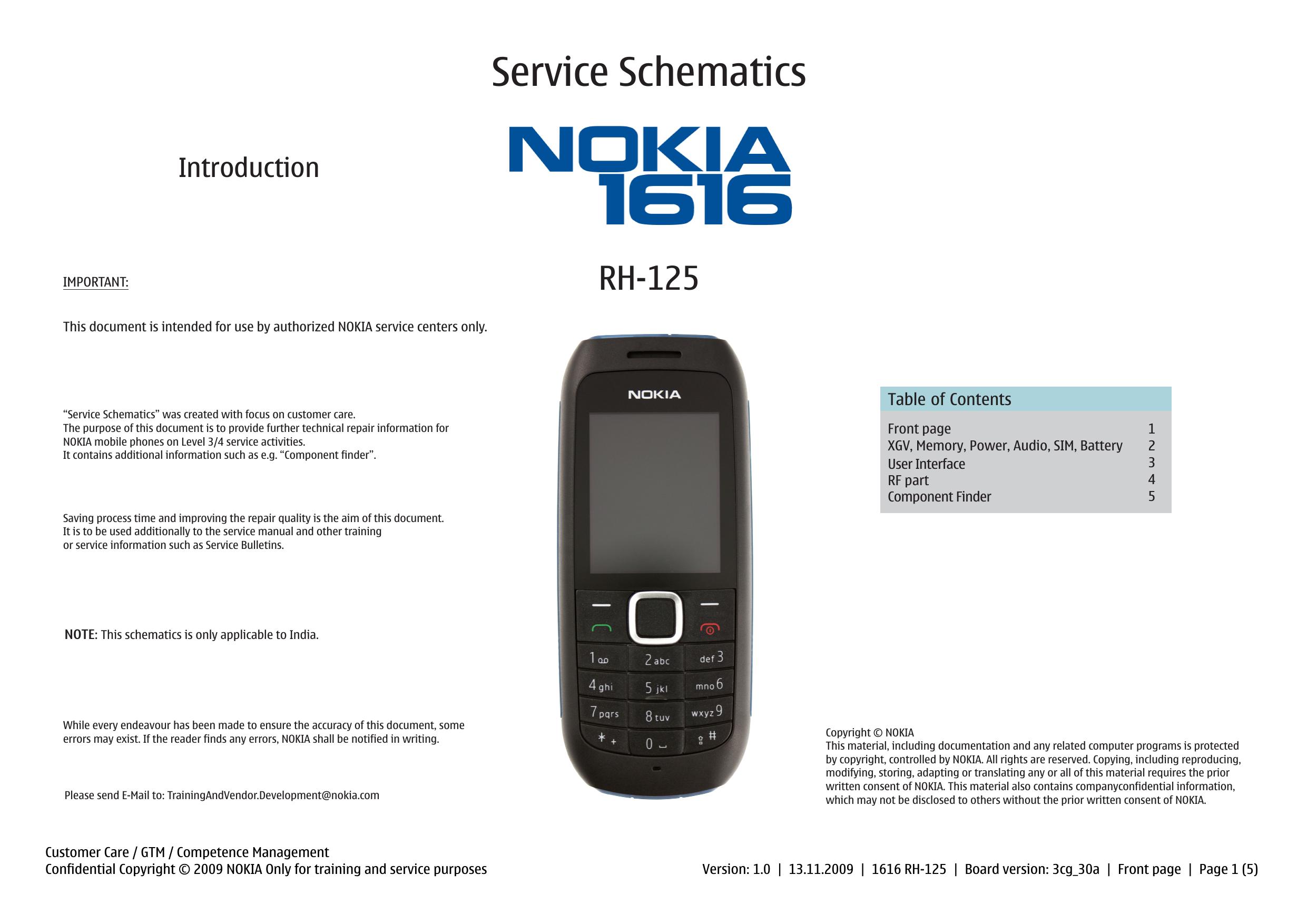 1616 RH-125 Service Schematics by Upknowledge