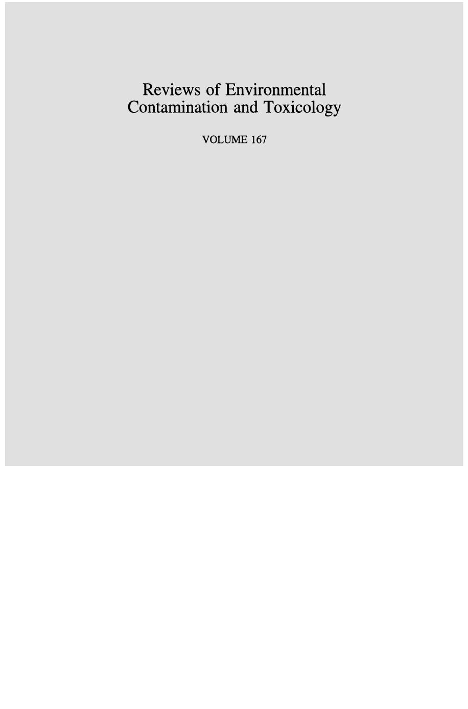 167. Continuation of Residue Reviews (2000) by Unknown