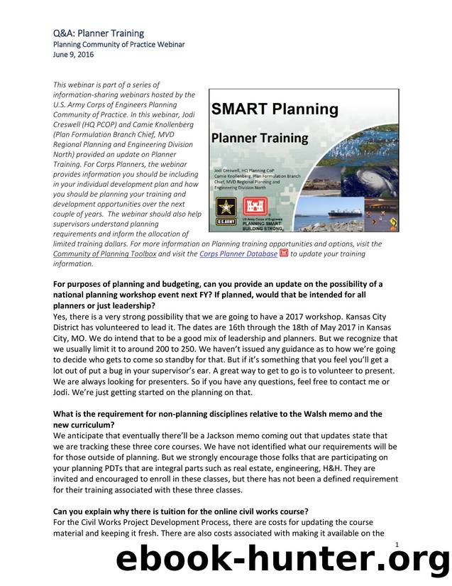 16Jun9-Planner Training QA by Unknown
