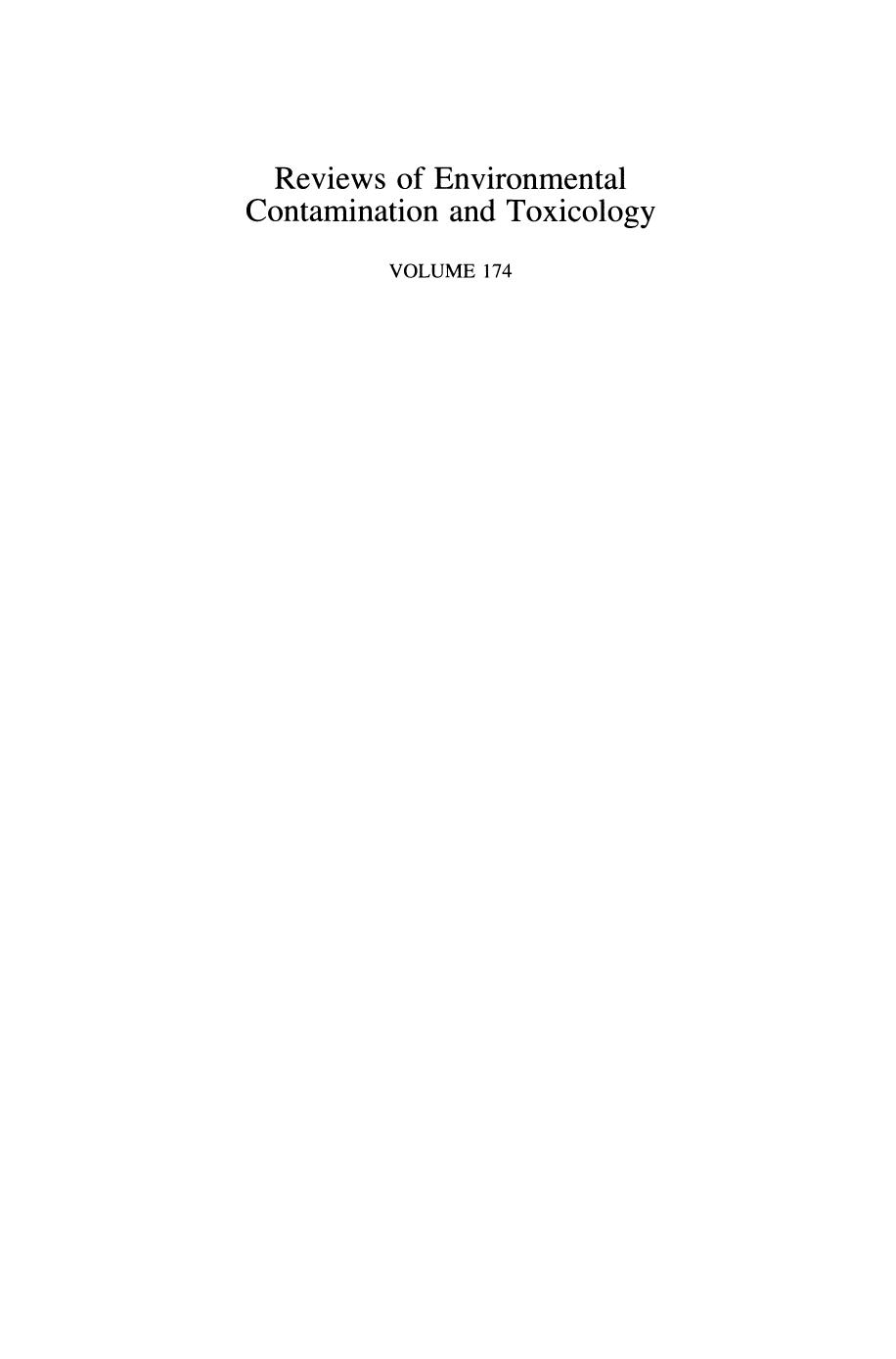 174. Continuation of Residue Reviews (2002) by Unknown