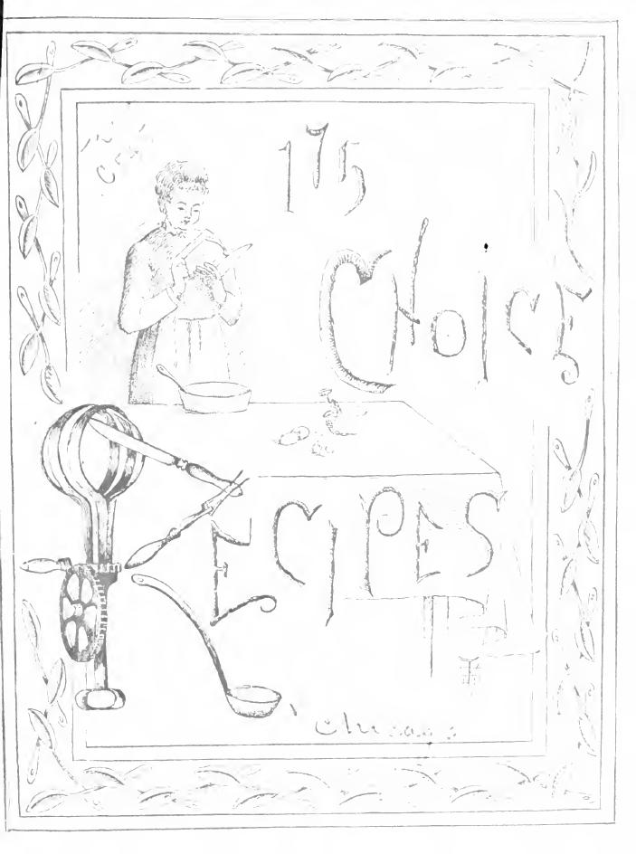 175 choice recipes mainly furnished by members of the Chicago women's club by Chicago woman's club