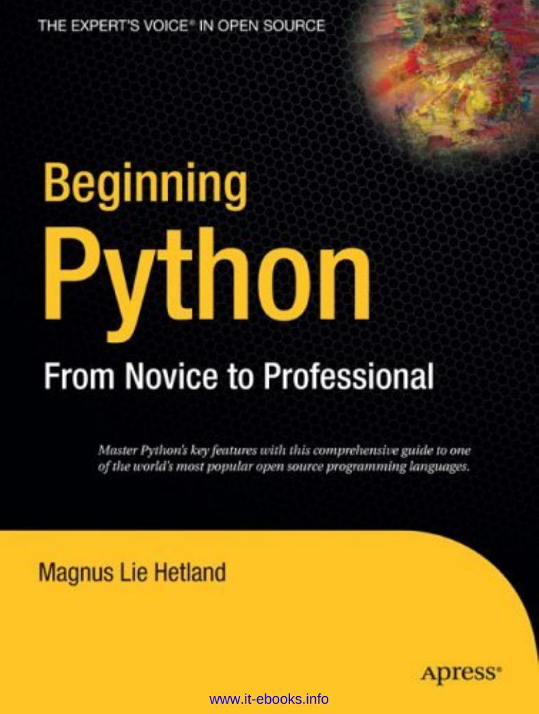 1795 beginning python by Unknown