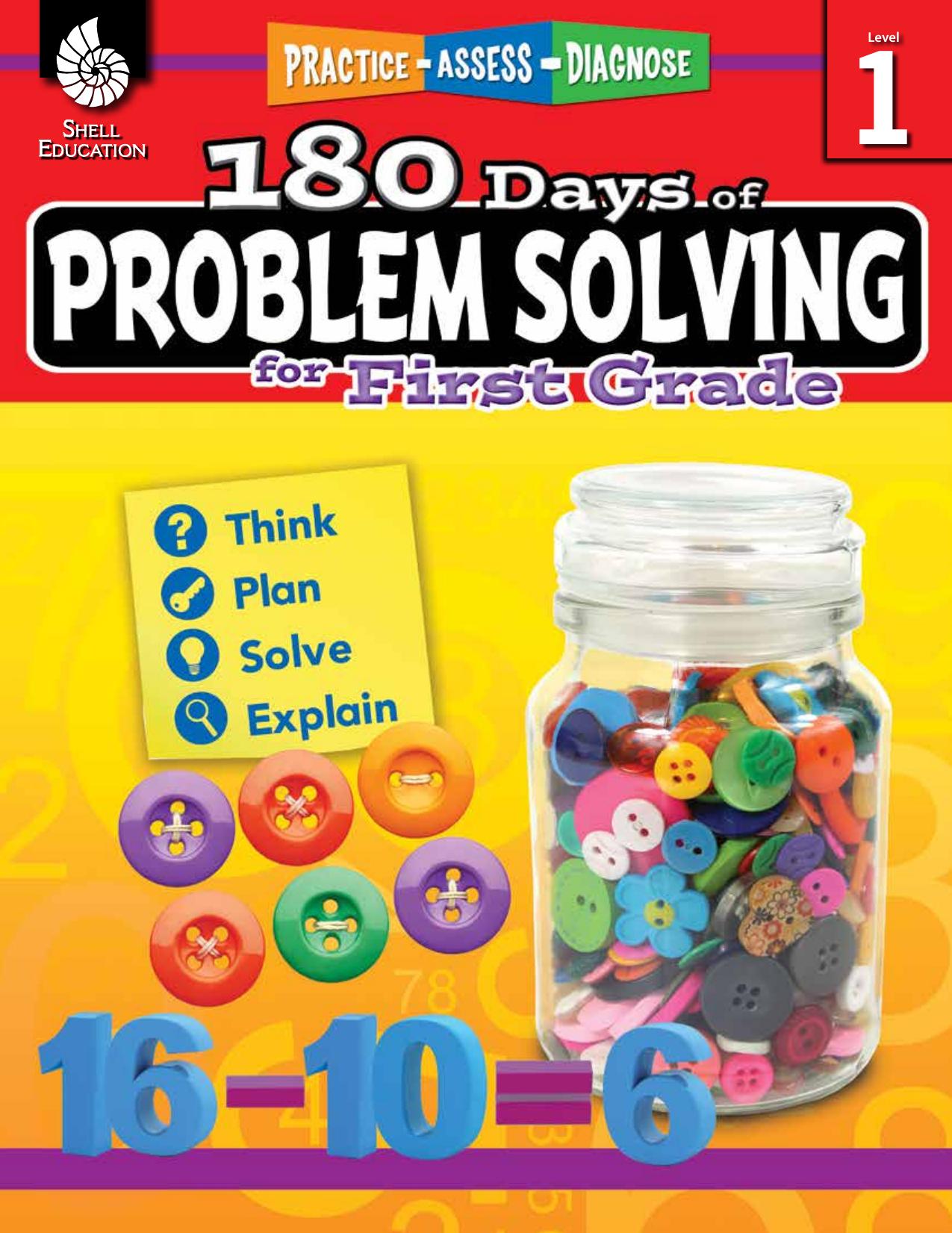180 Days of Problem Solving for First Grade by Kristy Stark