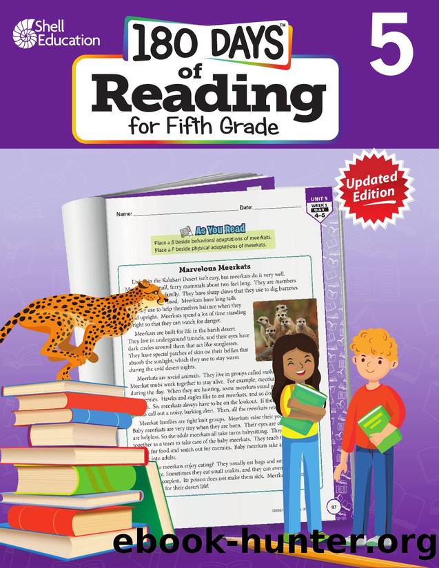 180 Days of Reading for Fifth Grade by Kathy Kopp