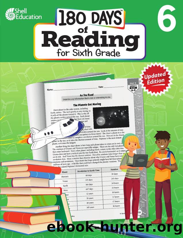 180 Days of Reading for Sixth Grade by Joe Rhatigan