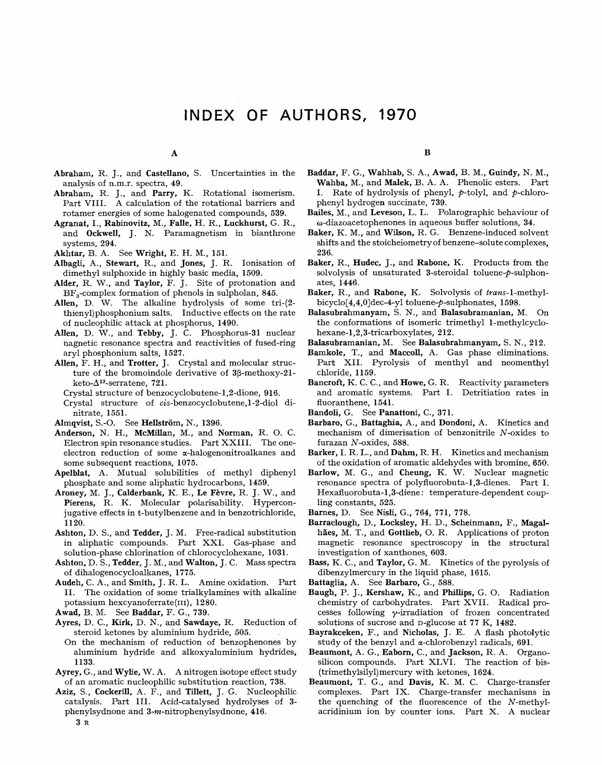 1819-1833 Index of Authors by Unknown