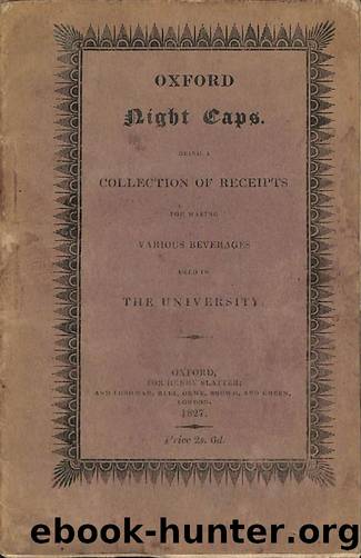 1827 Oxford Night Caps by Unknown