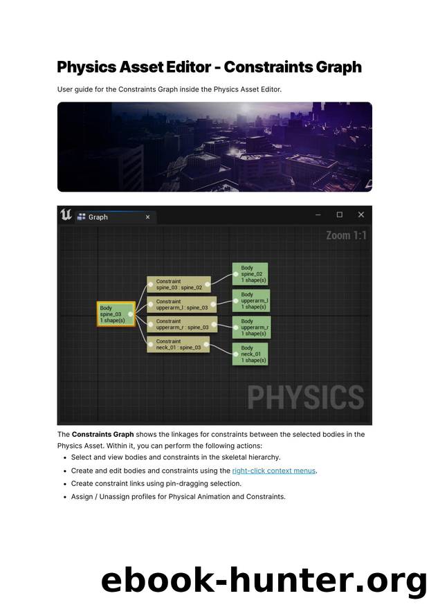 184 Physics Asset Editor - Constraints Graph by Constraints Graph