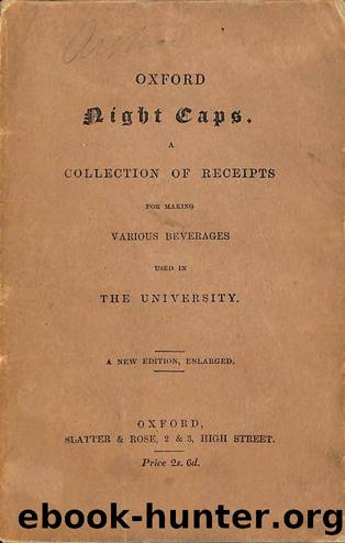 1860 Oxford Night Caps by Unknown