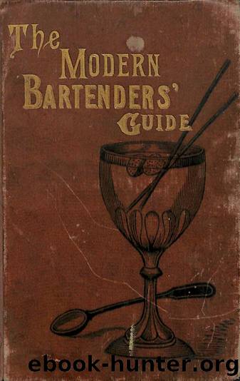 1884 The Modern Bartenders' Guide by O. H. Byron by Unknown
