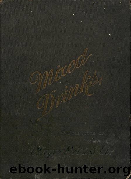 1895 Mixed Drinks by Herbert W Green by Unknown