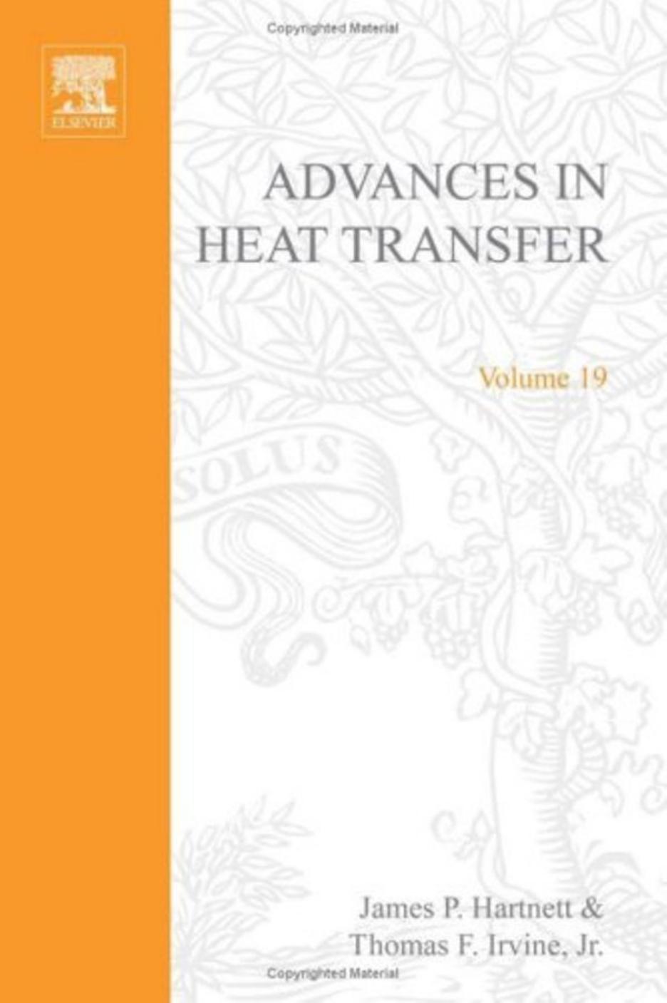 19. Advances in Heat Transfer 19 (1989) by Unknown