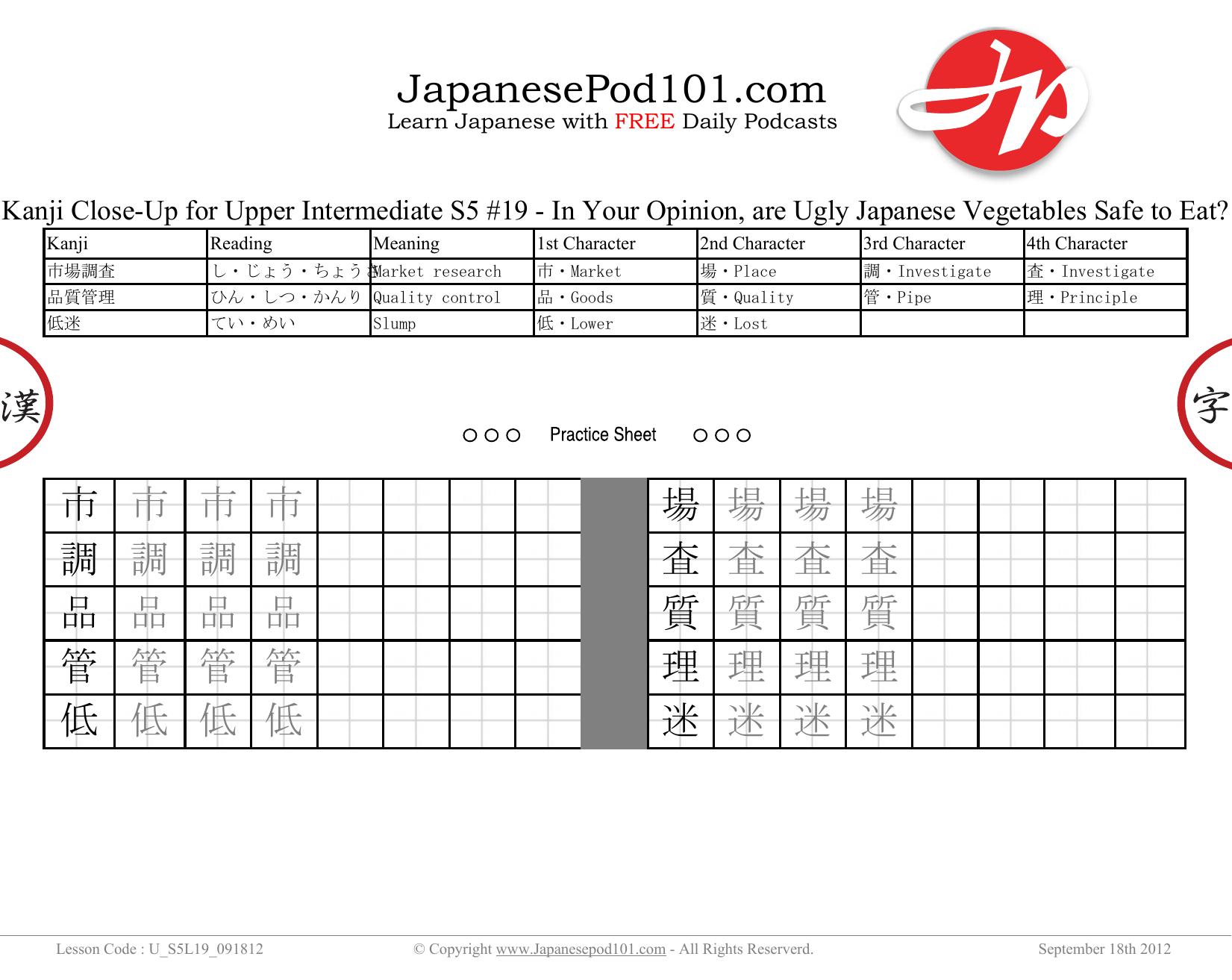19. In Your Opinion, are Ugly Japanese Vegetables Safe to Eat by Kanji Close-Up