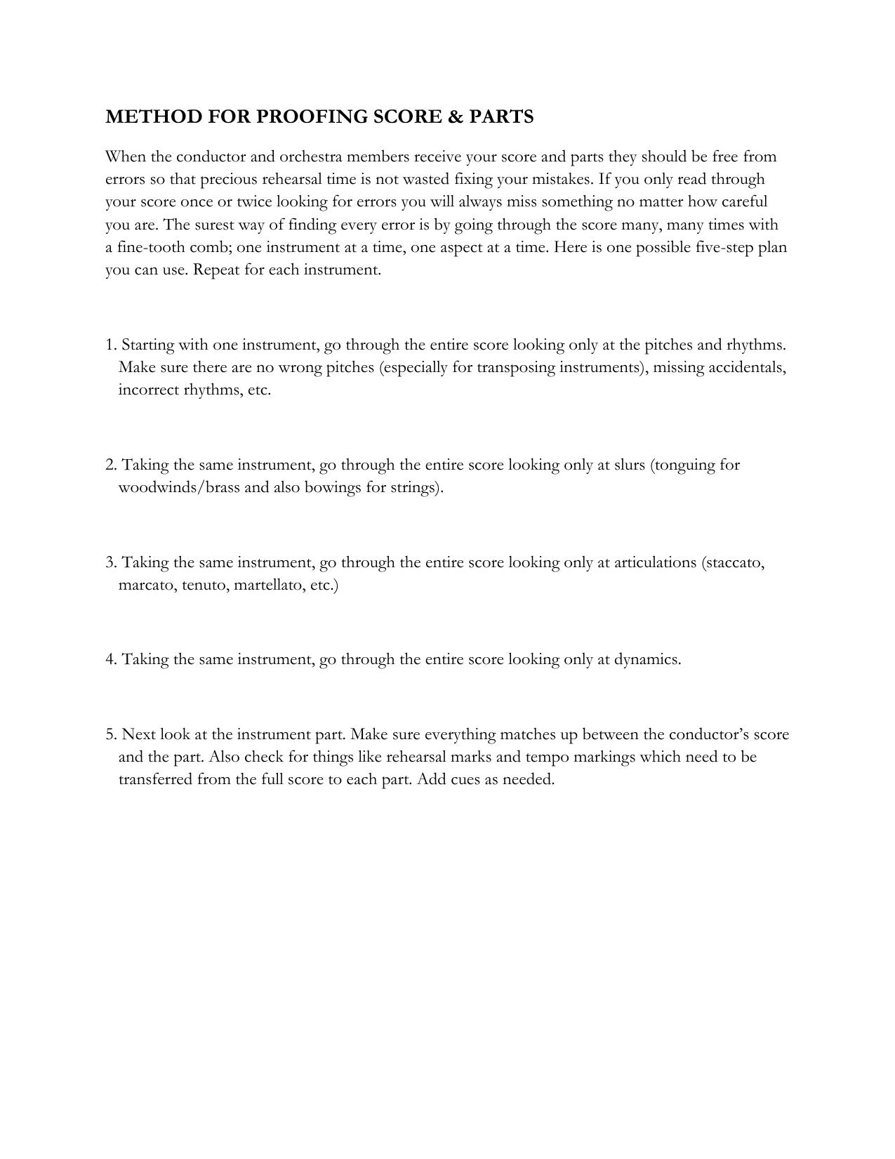19.1 Method for Proofing Score and Parts by Jonathan