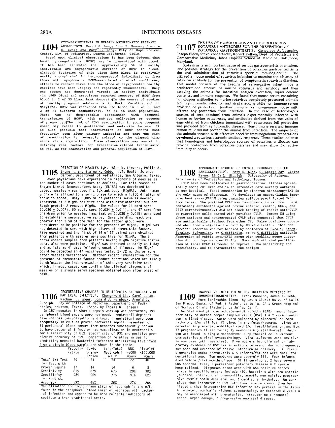 1984 IMMUNOLOGIC STUDIES OF ENTERIC CORONAVIRUS-LIKE PARTICLES(CVLP) by Unknown