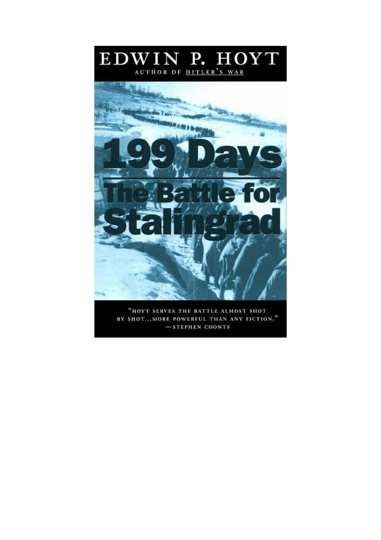 199 Days The Battle for Stalingrad by Unknown