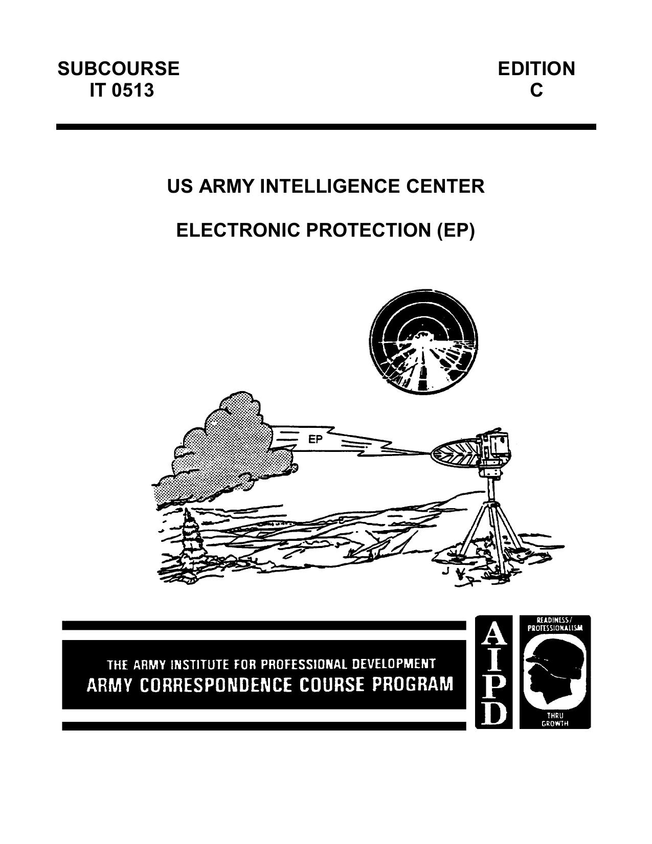 1997 US Army ELECTRONIC PROTECTION (EP) 34p by Unknown