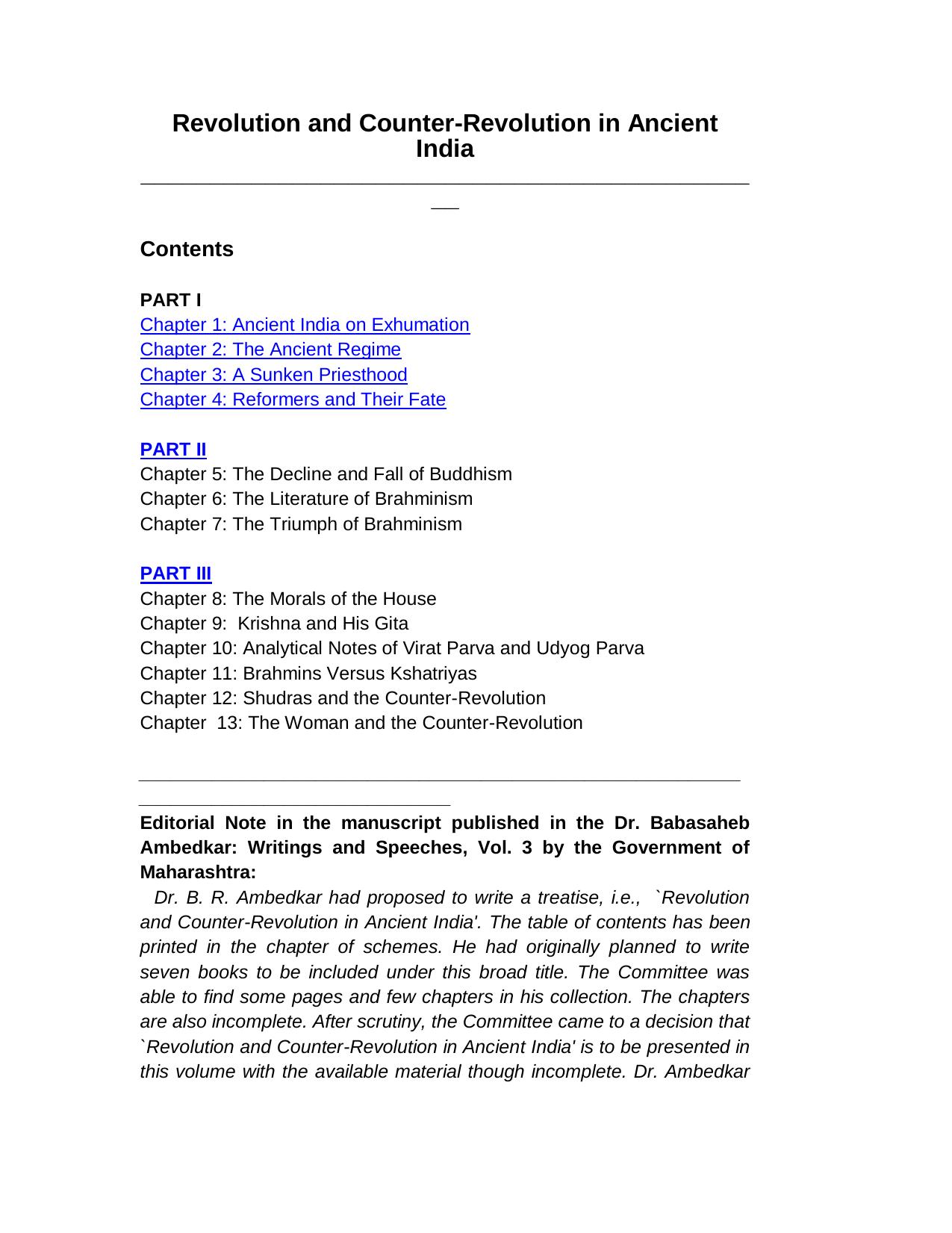 19A.Revolution and Counter Rev.in Ancient India PART I by ref