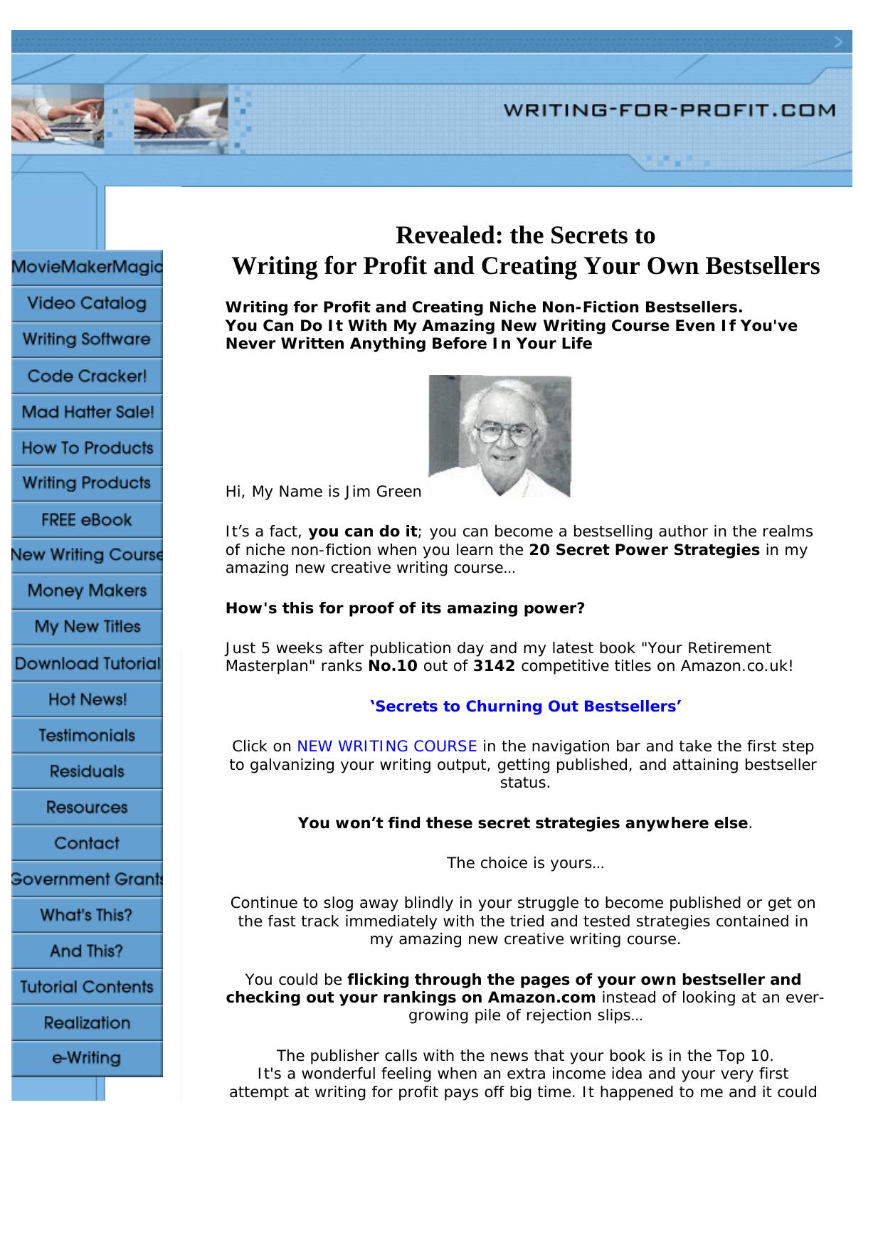 1st Creative Writing Course. by Best of Kuszter's Collection