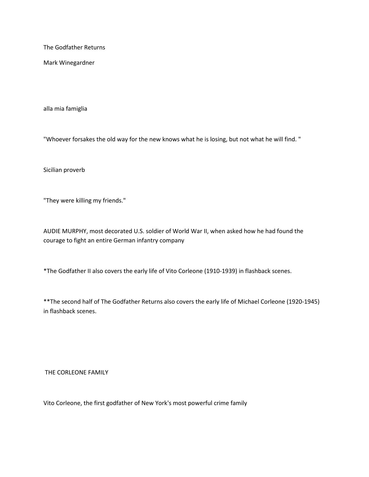 2. The Godfather Returns by usama