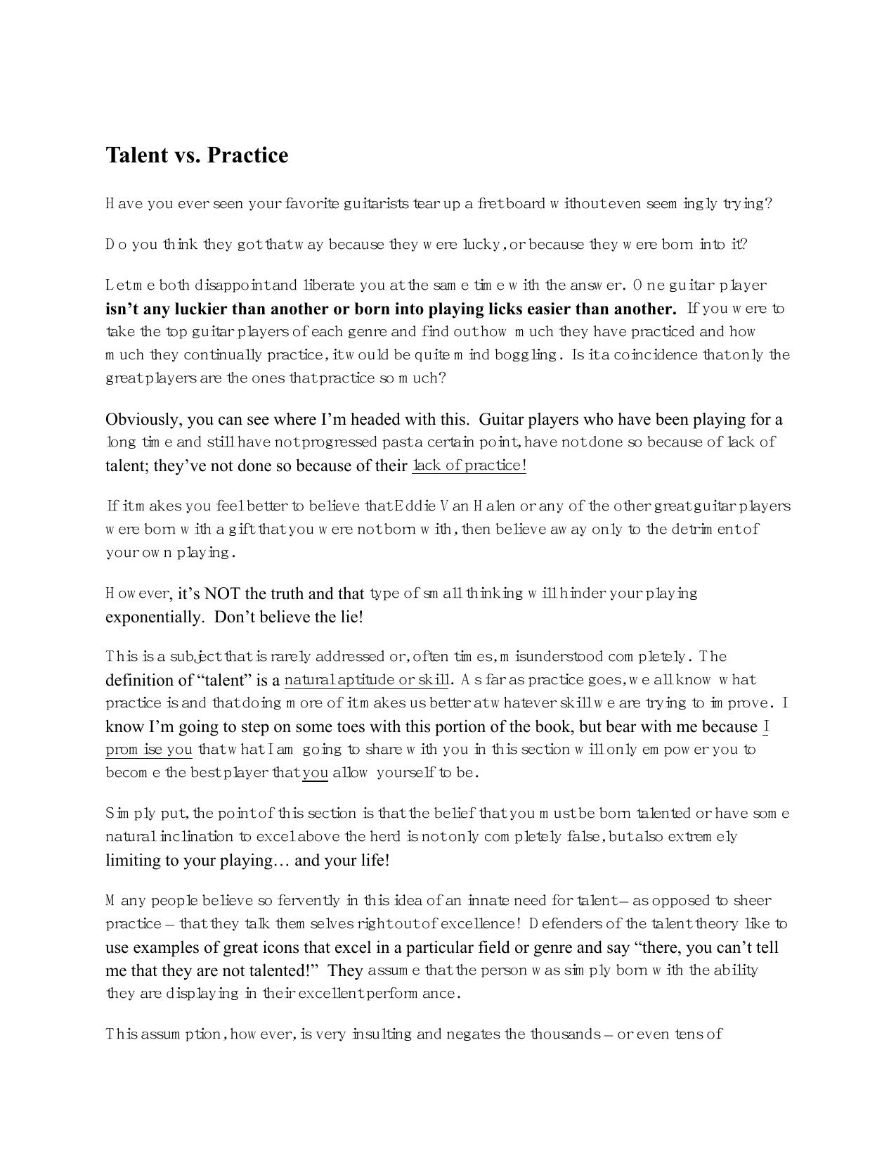 2.1 12 Talent Vs. Practice.pdf by Erich Mahnke