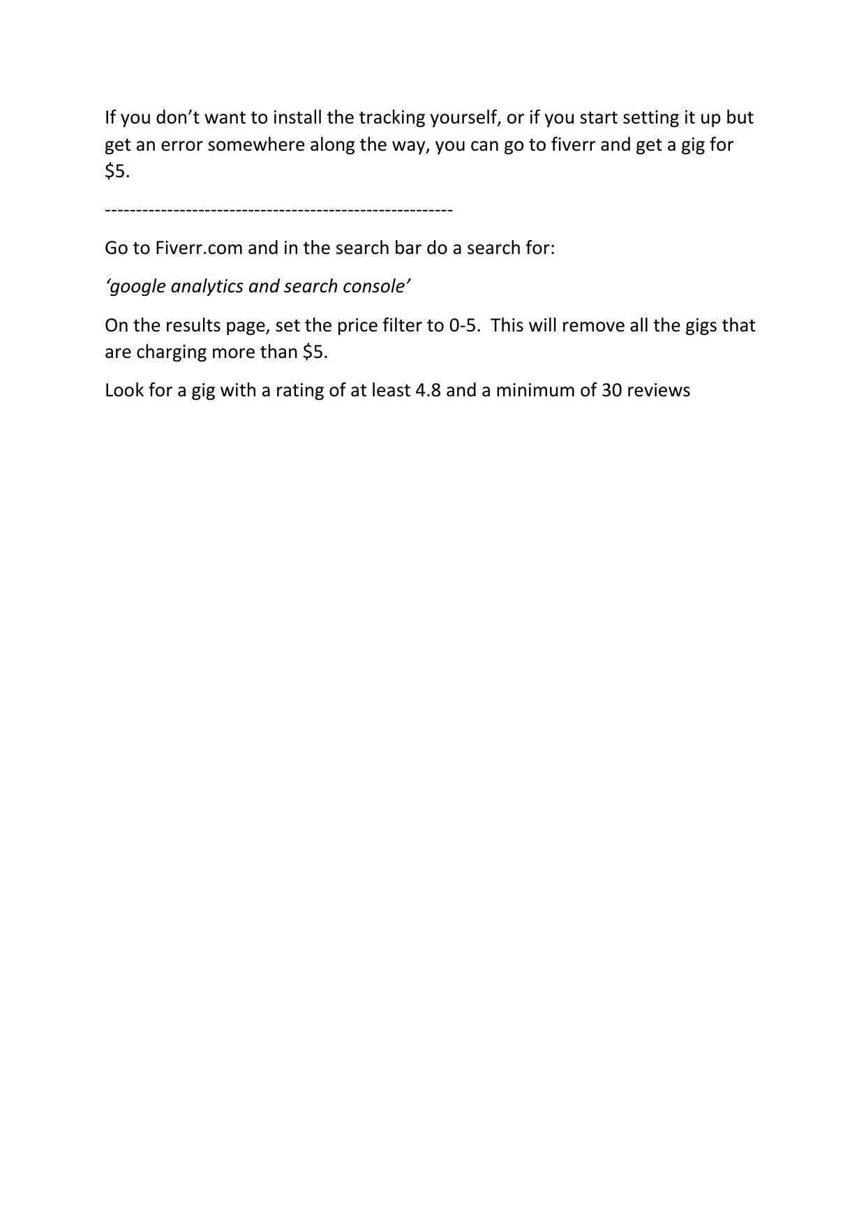 2.1 Getting a Fiverr Gig for Tracking Set Up or Tracking Troubleshooting.pdf by Julie Wilson