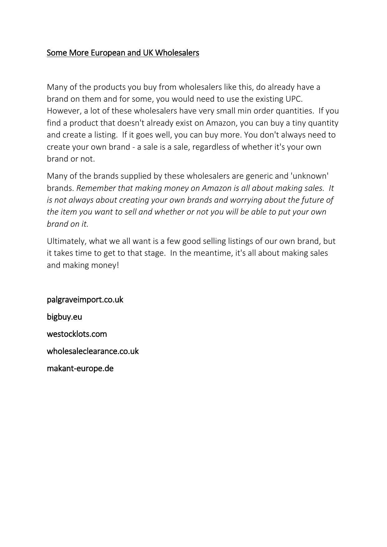 2.1 Some More European and UK Wholesalers.pdf by Julie Wilson
