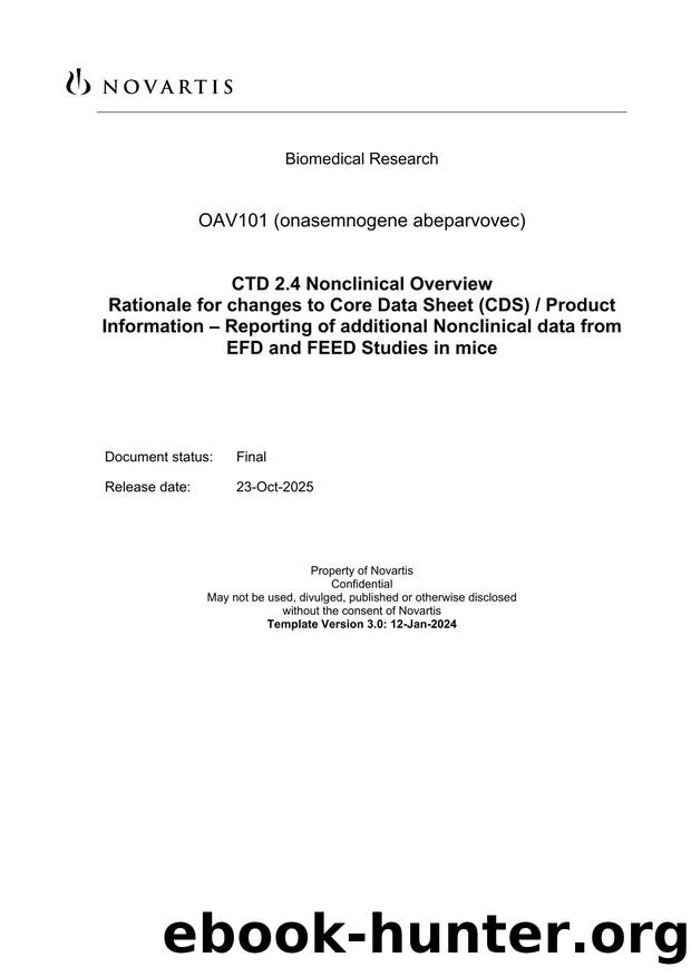 2.4 Nonclinical Overview by Last name Initials Last name 2 Initials & Last name 2 Initials