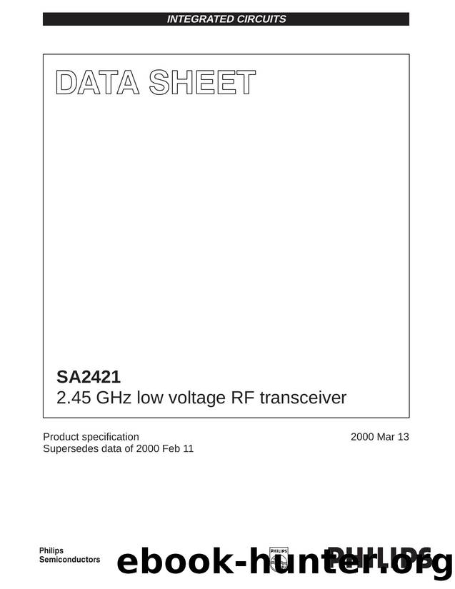 2.45 GHz low voltage RF transceiver by Philips Semiconductors