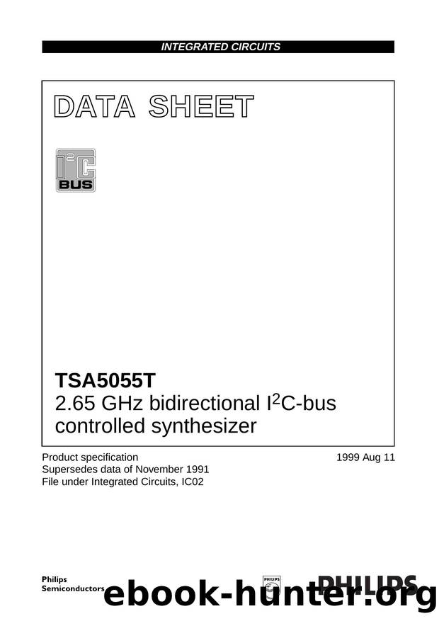 2.65 GHz bidirectional I 2 C-bus controlled synthesizer by Philips Semiconductors